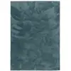 Image de Tapis en fausse fourrure uni gris bleu 200x290 cm