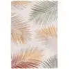 Image de Tapis à feuilles beige 120x170 cm