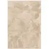 Image de Tapis à poils longs moelleux uni beige 140x200 cm