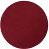 Image de Tapis rond en velours vin rouge 133x133 cm