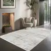 Image de Tapis viscose tissé main, gris, 160 x 230 cm