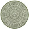Image de Tapis durable intérieur extérieur, vert, 120 cm, rond