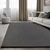 Image de Tapis lavable moelleux élégant uni, anthracite, 80 x 300 cm