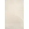 Image de Tapis structure haute-basse moderne, beige, 140 x 200 cm