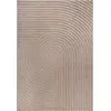 Image de Tapis moderne poil doux, beige foncé, 140 x 200 cm