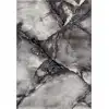 Image de Tapis moderne effet marbre, gris, 160 x 230 cm