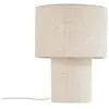 Image de Lampe à poser en textile beige
