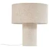 Image de Lampe à poser en textile beige