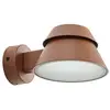 Image de Applique exterieur led en aluminium marron