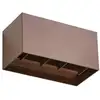 Image de Applique exterieur led en aluminium marron