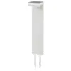 Image de Lampe solaire en aluminium blanc