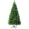 Image de Sapin de noël artificiel en pvc avec support naturel vert