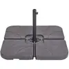 Image de Socle de parasol noir carré 9 kg