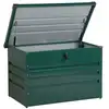 Image de Coffre de rangement 100 cm 62 cm métal vert foncé