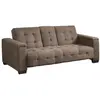 Image de Canapé convertible microfibre 3 places marron