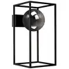 Image de Applique murale métal verre pour salle de bain h27cm gris