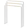 Image de Porte serviettes en métal 3 barres - blanc