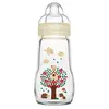 Image de Biberon en Verre Feel Good 260 ml, Tétine Débit 2, Blanc