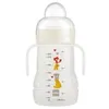 Image de MAM Biberon de transition, Bec Anti-Fuite, Poignées, 4+ mois, 220 ml, Blanc en occasion ou reconditionné