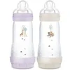 Image de Lot de 2 Biberons - - Easy Start - Anti-colique - 320 ml - Tétine débit 3 - Lilas + Sable