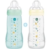 Image de 2 biberons Easy Active +6 mois - 330 ml - Tétine débit X - Ice + Pearl