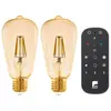 Image de Eglo Ampoule Led Set 2x E27 St64 Amber
