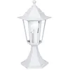 Image de EGLO Borne lumineuse Laterna 5, potelet éclairage extérieur pour jardin et | terrasse, luminaire d’extérieur en fonte d’aluminium blanc et verre, lampadaire lanterne, douille E27, IP44 en occasion ou reconditionné