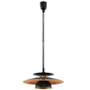 Image de Eglo Suspension Brenda, lampe suspendue 1 flamme, luminaire suspendu en métal et plastique, lampe de table à manger noir cuivre, lampe de salon suspendue avec douille E27, Ø 43 cm en occasion ou reconditionné