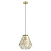 Image de Eglo Suspension luminaire Stype, lustre chambre en métal laiton brossé, plafonnier salon ou salle à manger, douille E27 en occasion ou reconditionné