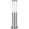 Image de Borne lumineuse extérieur acier inoxydable Eglo Helsinki IP65 15W 45cm