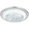 Image de Eglo LED Plafonnier Acolla, Ø 29 cm, 1 flamme, lampe salon classique, lampe | chambre métal, verre, cristal chrome, blanc, clair, LED couloir, lumière blanc chaud en occasion ou reconditionné