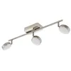 Image de EGLO connect LED Spot de plafond Corropoli-C, Spot Smart Home 3 lampes, Lampe de plafond en acier et plastique, Couleur : nickel mat, blanc, intensité réglable, nuances de blanc et couleurs ajustables en occasion ou reconditionné