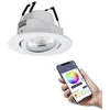 Image de EGLO connect.z Spot LED encastrable Saliceto-Z, Ø 88 mm, lampe de plafond en occasion ou reconditionné