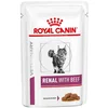 Image de Royal Canin Pâtée Pour Chat Renal Avec Morceaux De Boeuf En Sauce 85g 12 Unités One Size