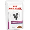 Image de Royal Canin Pâtée Pour Chat à La Formule Rénale Avec Des Morceaux De Poisson En Sauce 85g 12 Unités One Size