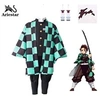 Image de Ensemble déguisement garçon adulte costume Demon Slayer Kimetsu no Yaiba Kamado Tanjirou taille M cosplay anime Halloween