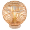 Image de - Lampe à poser design bambou Hildegard - Diam. 30 x H. 35 cm - Beige naturel - Hildegard