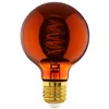 Image de Eglo Lampe LED E27 dimmable, filament vintage spirale, ampoule Edison, globe éclairage rétro, 4 watts, 30 lumens, blanc chaud, verre cuivré, 2000 Kelvin, G80, Ø 8 cm en occasion ou reconditionné