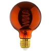 Image de Eglo Lampe LED E27 dimmable, filament vintage spirale, ampoule Edison, globe éclairage, 4 watts, 30 lumens, blanc chaud, verre cuivré, 2000 Kelvin, G95, Ø 9,5 cm en occasion ou reconditionné