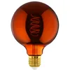 Image de Eglo Lampe LED E27 dimmable, filament vintage spirale, ampoule Edison, globe éclairage rétro, 4 watts, 30 lumens, blanc chaud, verre cuivré, 2000 Kelvin, G125, Ø 12,5 cm en occasion ou reconditionné