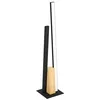 Image de Eglo Lampe de chevet LED Panagria, lampe de table minimaliste à poser, FSC100HB, luminaire décoratif pour salon et chambre, aluminium, acier et bois en noir et marron, blanc chaud en occasion ou reconditionné
