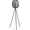 Image de Eglo Lampadaire trépied Romazzina, luminaire intérieur sur pied en métal noir, lampe de salon à pied avec douille E27 en occasion ou reconditionné