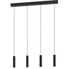 Image de Eglo Suspension luminaire LED Almudaina, lustre à 4 lampes pour salon et salle à manger, lampe de plafond suspendue en métal noir, blanc chaud, 84 cm en occasion ou reconditionné