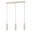 Image de Eglo Suspension luminaire LED Caminia, lampe à susprendre pour table à manger, lustre chambre et salle à manger à 3 lampes, métal beige et doré, ampoule GU10, blanc chaud en occasion ou reconditionné