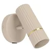 Image de Eglo Applique murale intérieure Caminia, lampe murale d'intérieur avec spot orientable, éclairage salon et chambre avec interrupteur, métal beige et doré, ampoule GU10, blanc chaud en occasion ou reconditionné