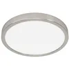 Image de Eglo connect.z Plafonnier LED connecté pour salle de bains Fueva 6-Z, Ø 27,8 cm, ZigBee, App et commande vocale Alexa, blanc chaud froid, intensité lumineuse variable, aspect argenté, IP44 en occasion ou reconditionné