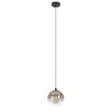 Image de Eglo Suspension luminaire Ariscani 1, lampe à suspendre pour la salle à manger, lustre salon en métal noir et verre cuivre, plafonnier suspendu, douille E27, Ø 42,5 cm en occasion ou reconditionné
