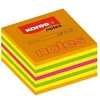 Image de Kores bloc note cube 450 f repositionnable 50x50 assortis 5 couleurs néon n48460