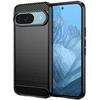 Image de Coque protection brossée noire pour Google Pixel 9a 5G souple Antichoc