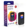 Image de STRONG 4G AIRSPOT 220 Mobiler WLAN-Router mit SIM-Steckplatz, 4G LTE CAT4 150 Mbit/s DL, Tragbarer WiFi-Hotspot für Reisen, Farbdisplay, bis 10 Geräte, 2100 mAh Akku für 8 Std, USB-C, Glänzend Schwarz en occasion ou reconditionné
